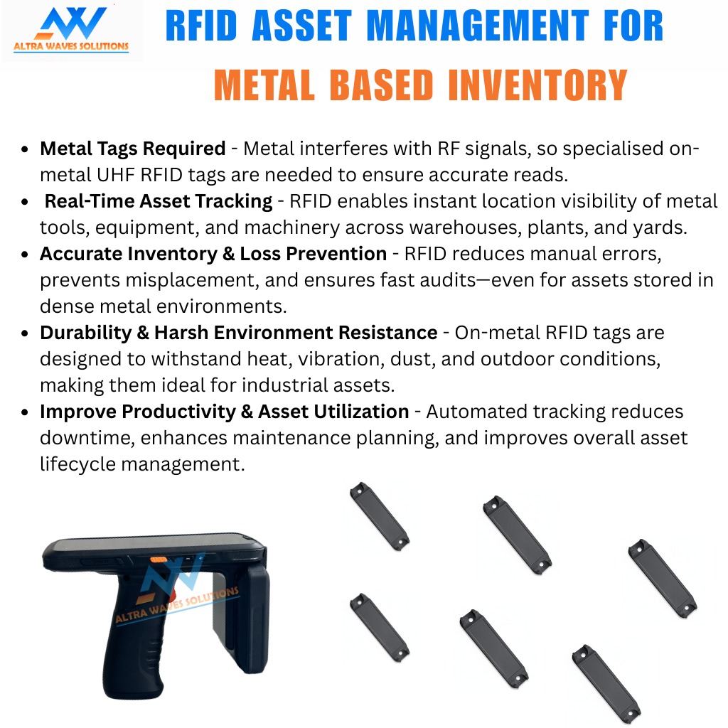 RFID asset management system for metal-based inventory tracking